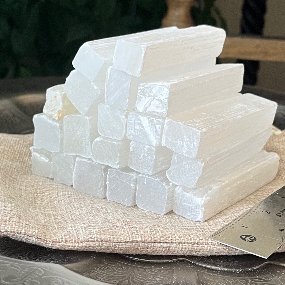 Three (3) Selenite Sticks